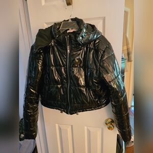 Hot And Delicious Shine Jacket W/hood